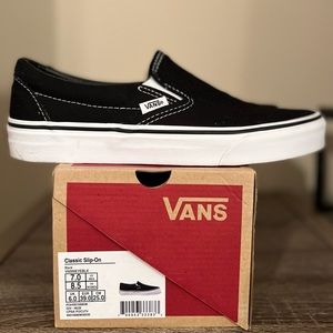 Vans Black “Classic Slip On”